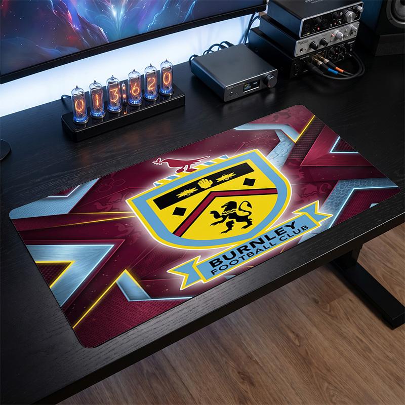 Burnley Football Print Large Mouse Pad, Anti-Slip Extended Gaming Desk Mat for Office Home