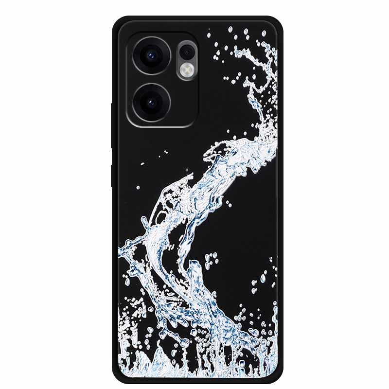 3D Emboss Case For OPPO Reno 13F 14F Case 13 14 F Coque Flowers Silicone Soft Back Cover For OPPO Reno 13 Pro A38 A18 Phone Case