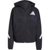 Z.N.E. Full-Zip Hoodie Women Black/White JC5392