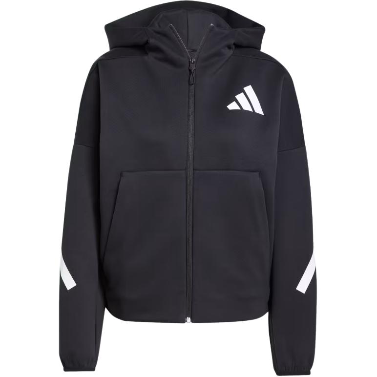 Adidas Z.N.E. Full-Zip Hoodie Women Black/White JC5392 M