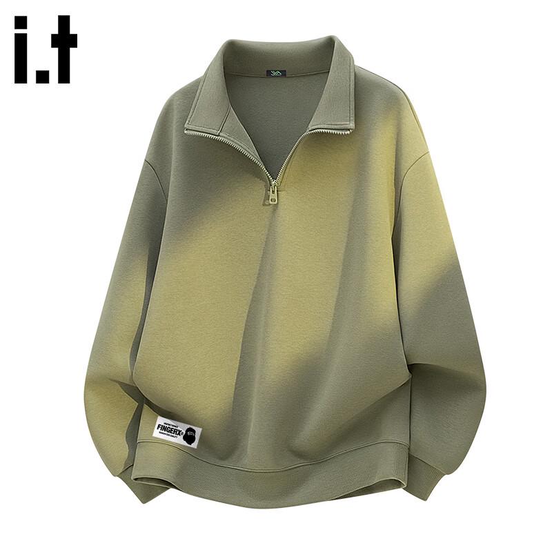 Fingercroxx IT Men's Stand Collar Half-Zip Sweatshirt