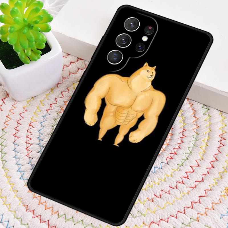 Cheems Doge Meme Funny Doggy Phone Case for Samsung Galaxy note 10 pro S26 Ultra S23 S24 FE S25 S21 S22 PLUS shockproof Cove