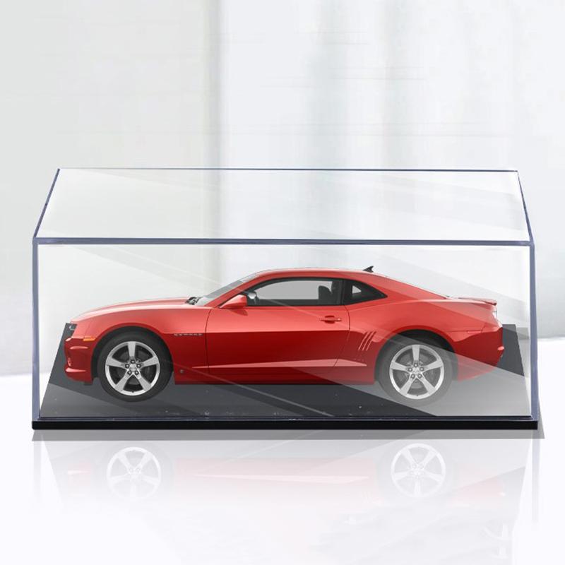 Tre Misure 1:64 Scatola Espositiva per Modelli di Auto Custodia Protettiva Trasparente Acrilico Polvere Copertura Rigida Supporto Portaoggetti