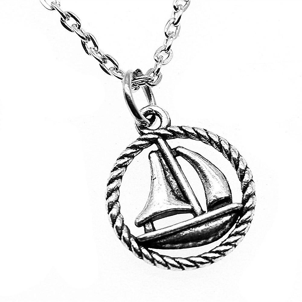 Halskette am Hals 43cm Kette Raumfahrt Reise Kinderschmuck Materialien QN066