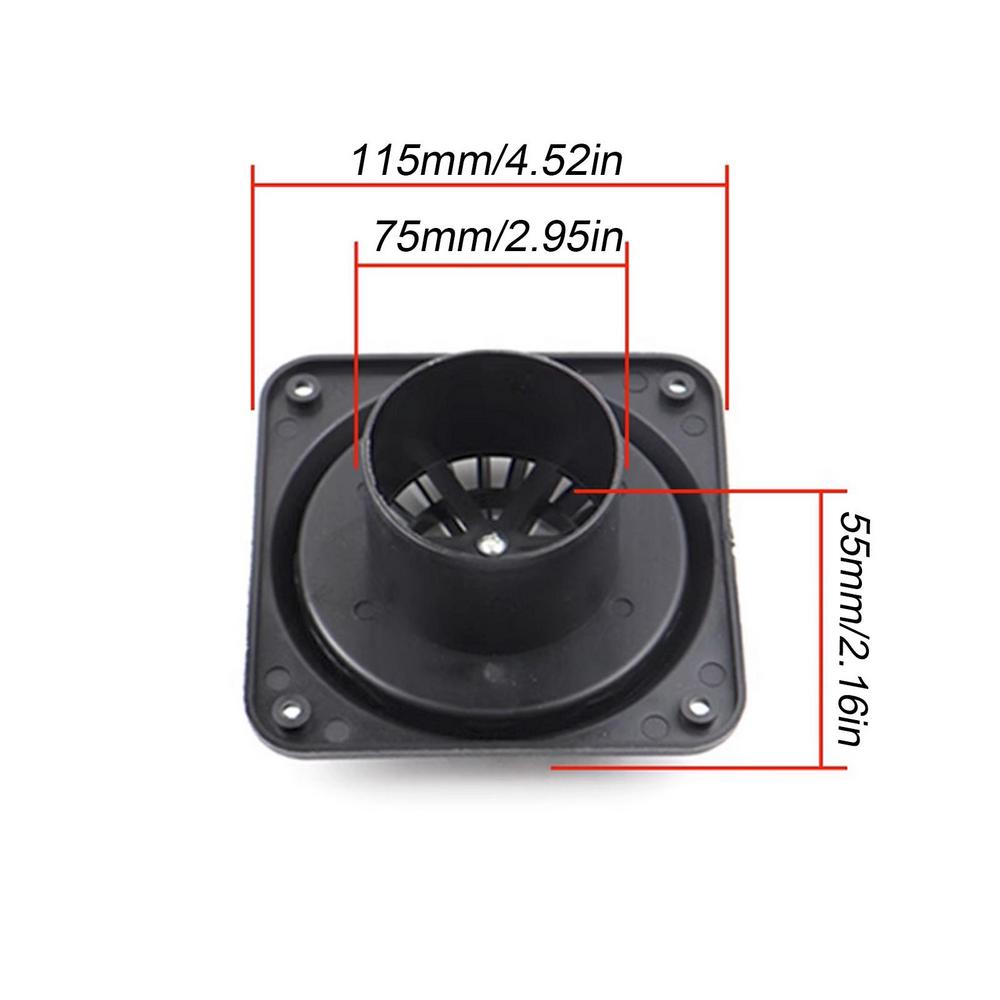 Rotating Air Outlet Vent Cover 75/60 Mm Oil Air Car Parking Heater Pipe Oil-Heated Vapor-Heated Duct Outlet Fittings