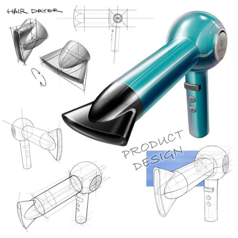 1 to 1 Professional Engineer Product Design 3D CAD & DFM Analysis From Hair Dryers to Personal Care Devices Product Appearance Design