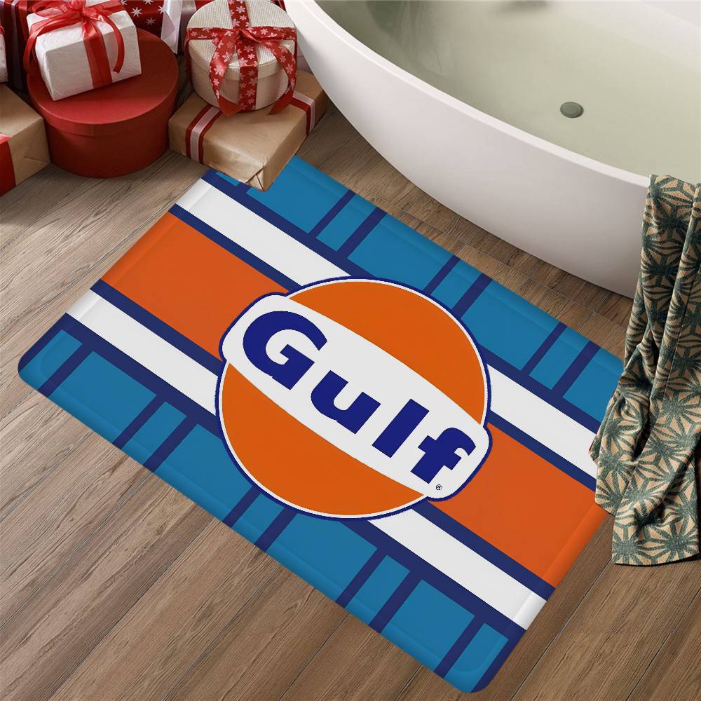Tappetino d'ingresso logo G-Gulfs Racing Stile Nordico Tappetino per porta di casa Tappetini per bagno-WC Tappetino per decorazione camera da letto hotel