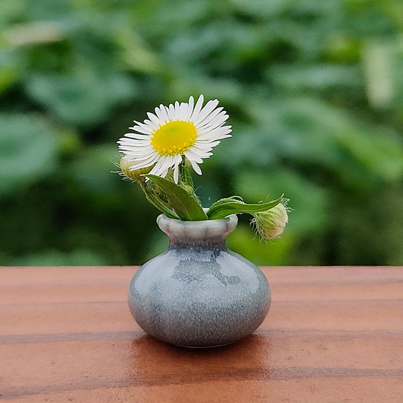 1/12 Puppenhaus Mini Gläser Vintage Keramik Bunte Vase Modell Puppe Hause Wohnzimmer Dekor Spielzeug Micro Landschaft Ornament Szene Prop