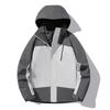 Mens Womens 3-in-1 Waterproof Windproof Outdoor Jacket With Removable Fleece Or Down Inner Layer Hiking Camping