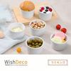 WishDeco Cocotte Souffl? Dishes, Set of 6, 200ml Capacity, Heat-Resistant, White, Approx. 9cm Diameter x 5.7cm Height, Microwave, Dishwasher, and Oven