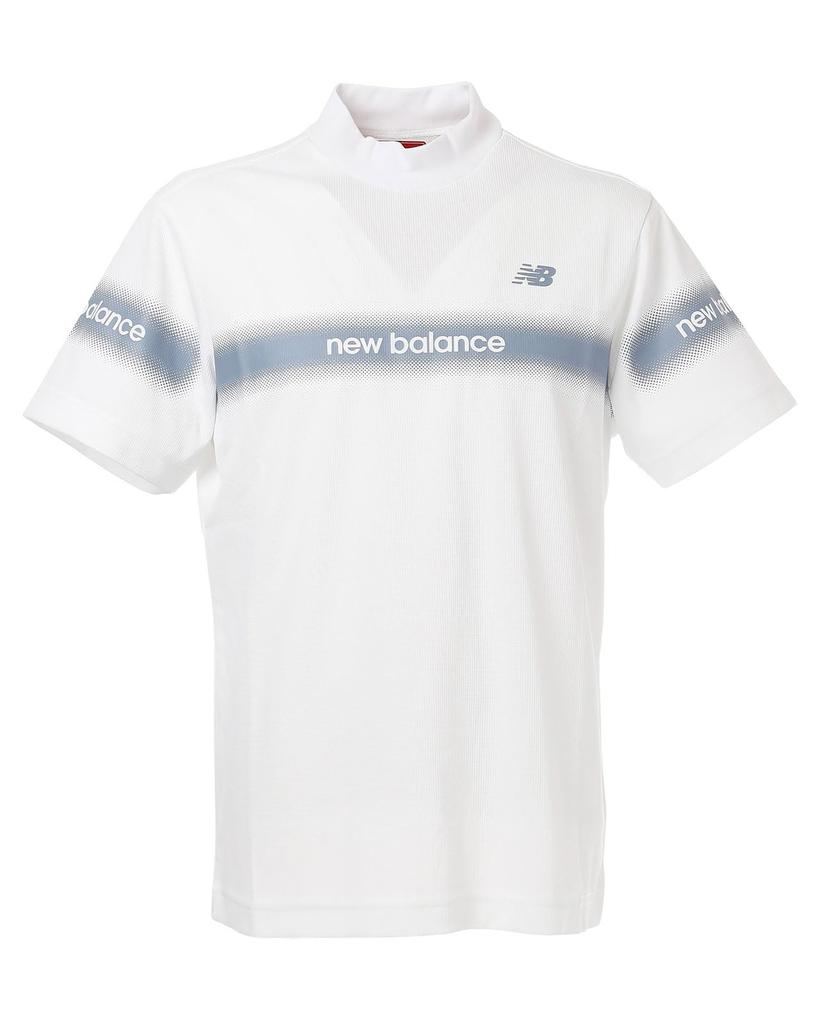 Golf Short Sleeve Mock Neck Shirt Quick 7 [New Balance] Men's (Moisture Wicking, Drying, Stretchable) / 012-5166012 030_White [3L]