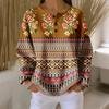 Women's Casual Shirts Long Sleeve Tops Button Up V Neck Loose Knit Fall Favorites For Women