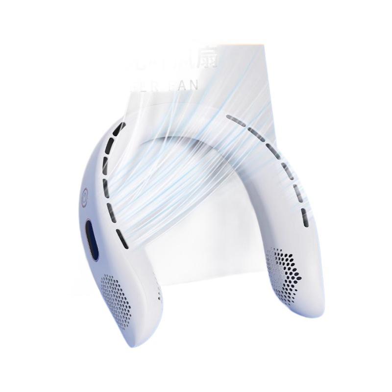 Portable USB Rechargeable Bladeless Neck Fan - Silent, Compact, Powerful Airflow