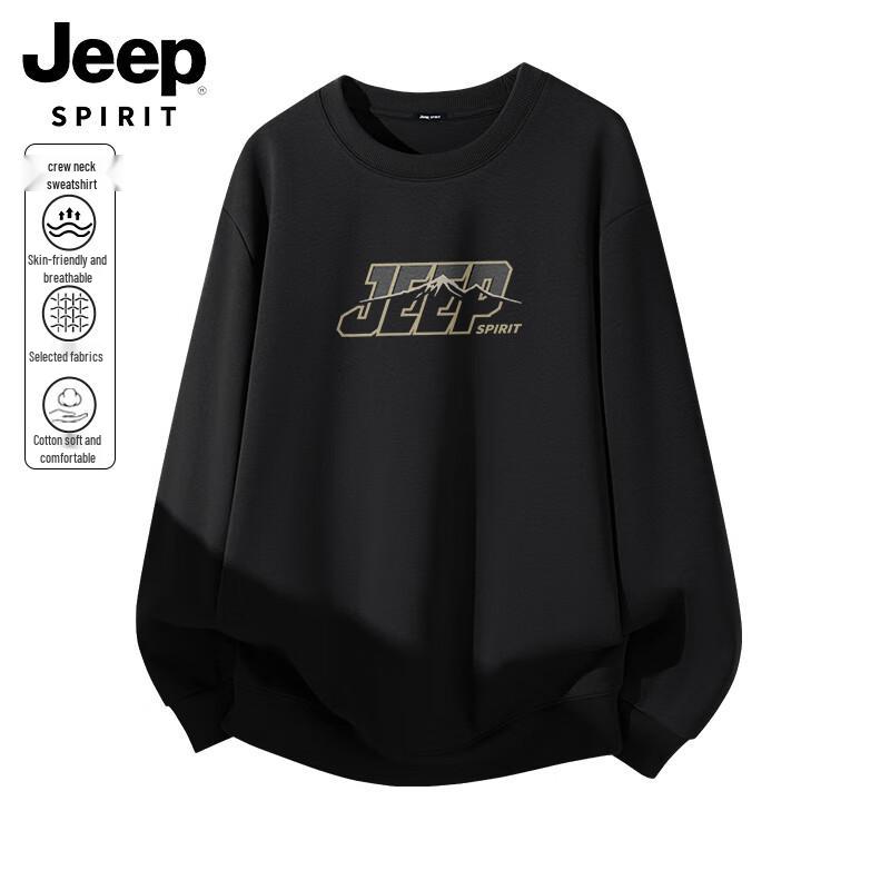 JEEP SPIRIT Men's Autumn Casual Pullover Sweatshirt