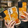 Phone Case: 2D Flat Samsung Galaxy A34 A35 M05 M06 S20 S22 S21 FE Plus 5G Layered Protective Case, Cool Orange Citrus, Christmas and Halloween Gifts