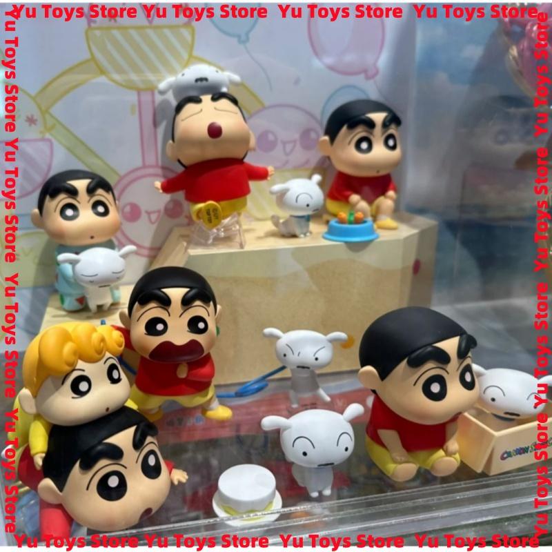 Official Crayon Shinchan Shiro' S Daily Life Series Cute Anime Figure Trendy Children'S Gift Customizable Toy