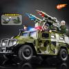 1:24 Large Alloy Armored Police Car Model Can Fire High-simulation Die-cast Military Explosion-proof Car Tank Children's Gift