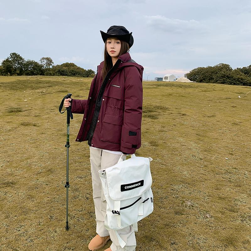 Automne Hiver Épaissir Chaud Parka Femmes Décontracté Doux Couleur Unie Grande Poche Lâche Manteau À Capuche Vestes Vêtements D'extérieur