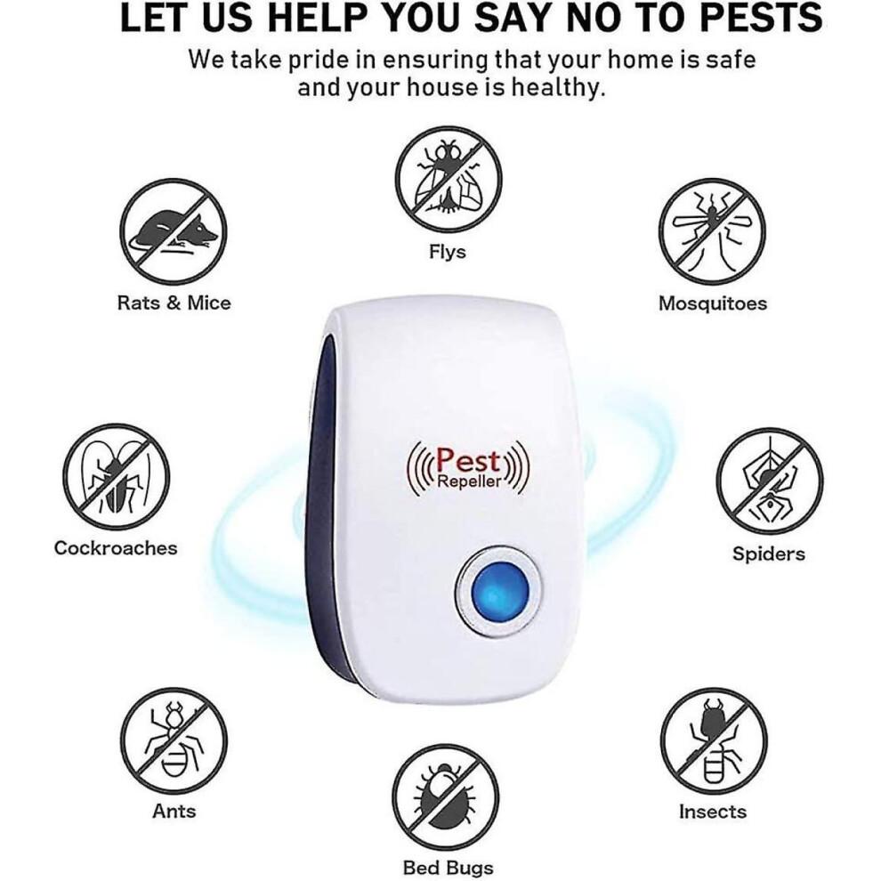 6 Pcs Ultrasonic Repellent, Ultrasonic Mouse, Ultrasonic Mouse And Rat Effective Against Mice, Rats, Flies, Mosquitoes,Spiders, Cockroache