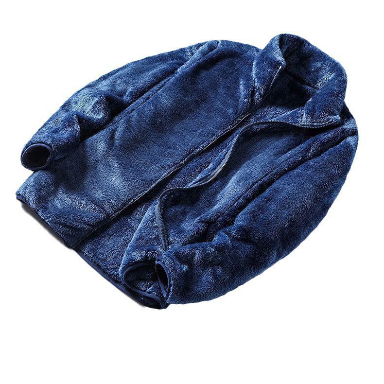 Men's/Women's Double-Sided Fleece Windbreaker: Thickened Jacket for Spring, Autumn, and Winter