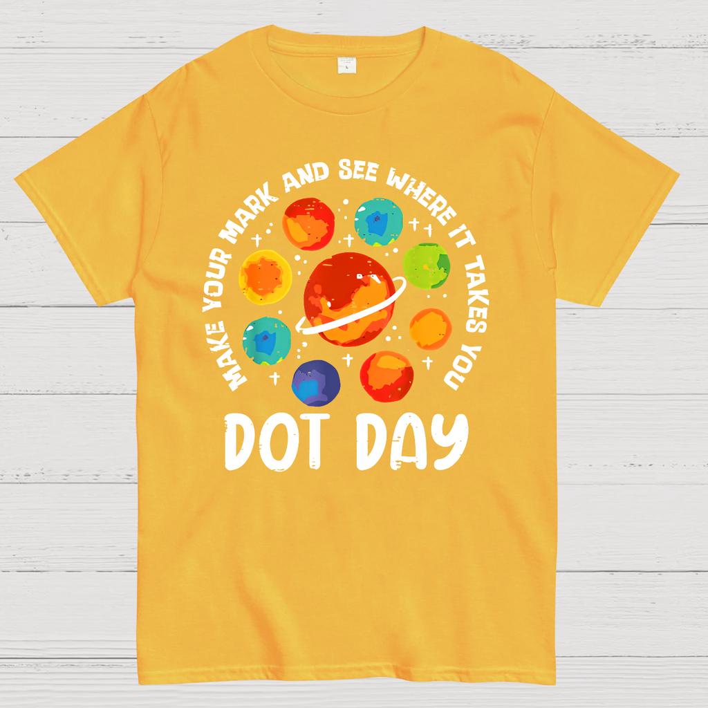 Happy International Dot Day Cotton Summer Casual Cool Loose T-Shirt