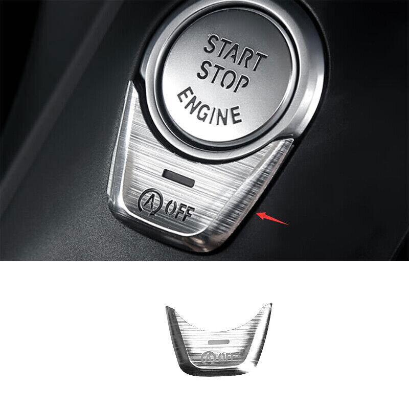 Silver Aluminum Auto Start Button Cover Decor 1X For BMW X3 G01 X4 G02 2018-