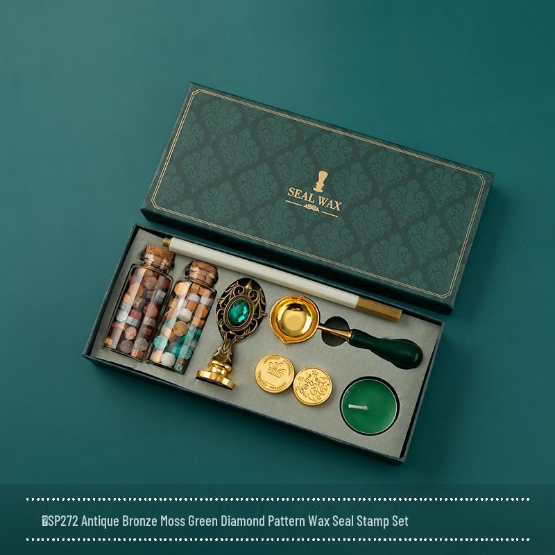 Creative Sealing Wax Stamp Set with Wax Granules – Perfect Gift for Teachers, Classmates, or Special Occasions