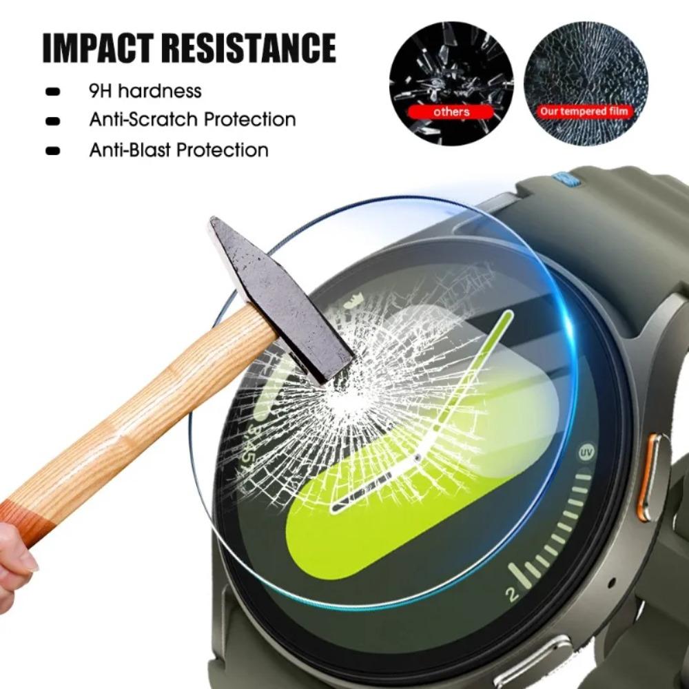Tvrzené sklo pro Samsung Galaxy Watch 8 7 6 5 4 Nástroj pro snadnou instalaci jedním kliknutím Ochranná fólie na displej pro Samsung Watch 8 Classic 40mm 44mm Příslušenství
