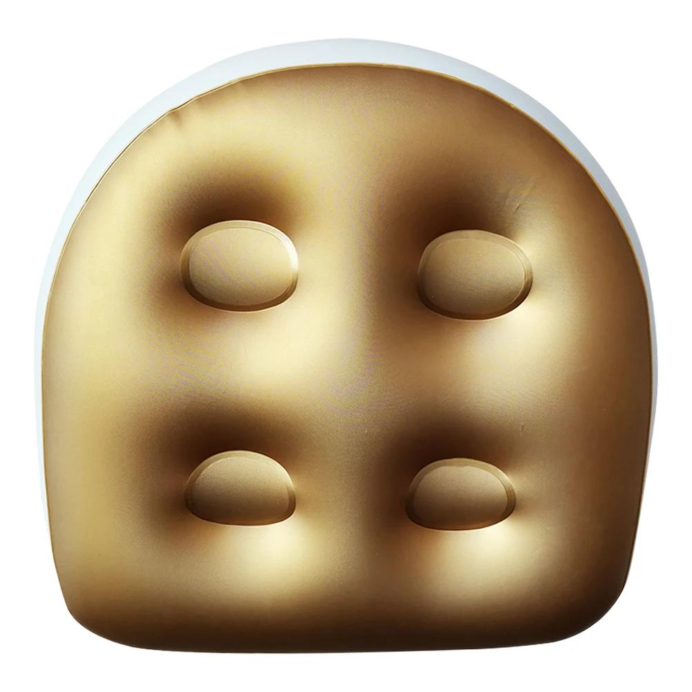 Подушка для сиденья в ванну, надувная/водно-воздушная двойного назначения, противогеморройная, надувная подушка-сиденье золотой