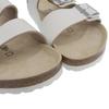 BIRKENSTOCK Arizona BS Leather Sandals with EVA, Regular Fit, Men's, White, Size 39 shoes 39 whiteUsed
