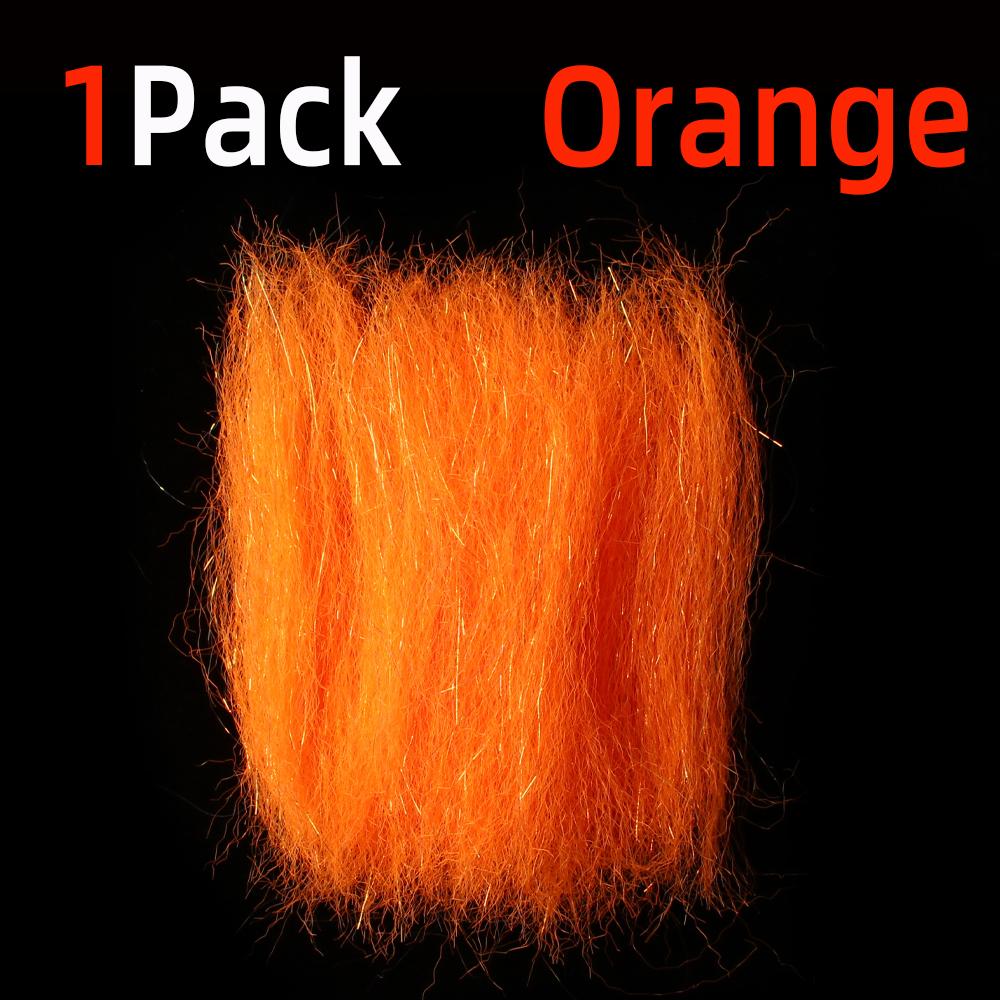 

1 упаковка гофрированного волокна Slinky Fiber Flash Streamer Fiber для мушек Minnow Streamer Flies Saltwater Trout Bass Pike Lure Материал для вязания мушек