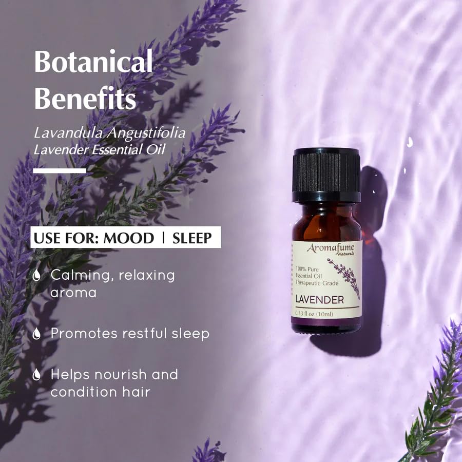 Lavender Essential Oil 10ml | 100% Therapeutic Grade by Aromafume