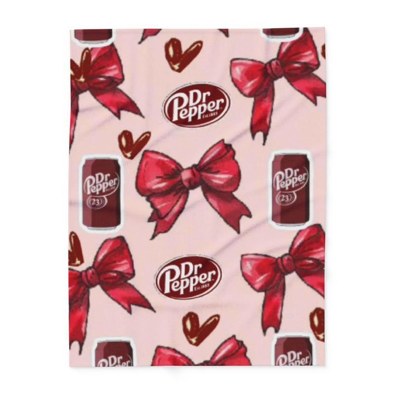 Pepper With Coquette Bow Flat Velvet Blanketmultipurpose Soft Office Bedding Blanket Plushthin Quilt Custom Blankets