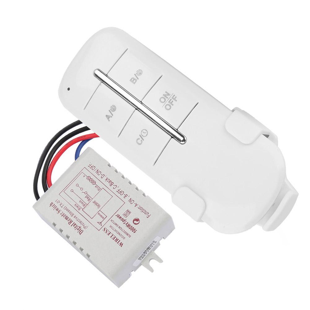 ONOFF AC180240V Wireless Receiver Lamp Light RF Remote Control Switch (1 Way 1000W)
