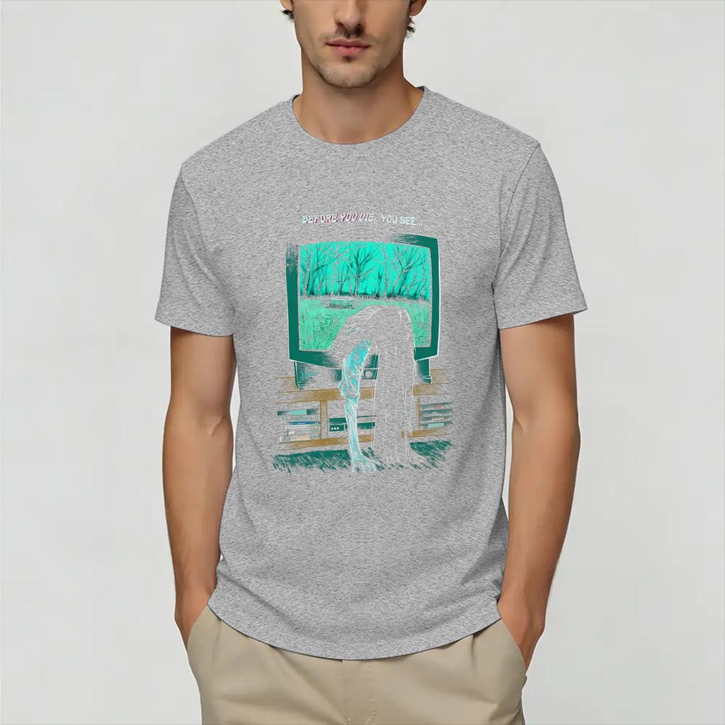 Rings T Shirt Beach Cotton Tshirts For Couple Hip Hop Design Tee Shirt Shortsleeve Y2k Basic Top Tees
