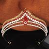 Princess Girls Tiaras and Crowns Rhinestone Imitation Pearls Headband Elegant Bridal Wedding Crown Party Birthday Hair Jewelry