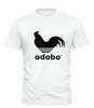 Adobo Rooster Parody TShirt – Funny Chicken Character Minimal Black Logo Tee Unisex T-Shirt Graphic Tee