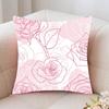 Full Screen Of Rose Blossoms Pillow Case Fashion Square Pillowcase Bedroom Sofa Room Ins Decoration Leisure