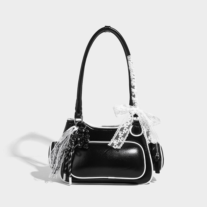 

Містка сумка кросбоді, одноплечова сумка для боулінгу, модна та стильна сумочка чорний