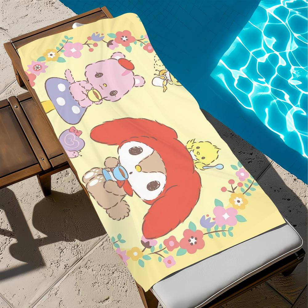 l-Littleforestfellow-W CUTE ANIME Towel Beach Quick Dry Soft Pool Towels Gift for Travel Gym Shower Camping sports
