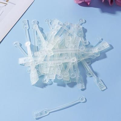 50pcs High Elasticity Replacement Elastic Rubber Bands Reusable Perm Rod Rubber Bands  Home Use