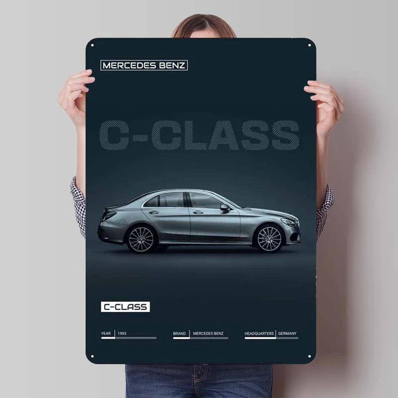 Sign Cars Poster Home Decoration Living Room Retro Metal Tin Sign Plaque for Garage Wall Art Decoration Interior