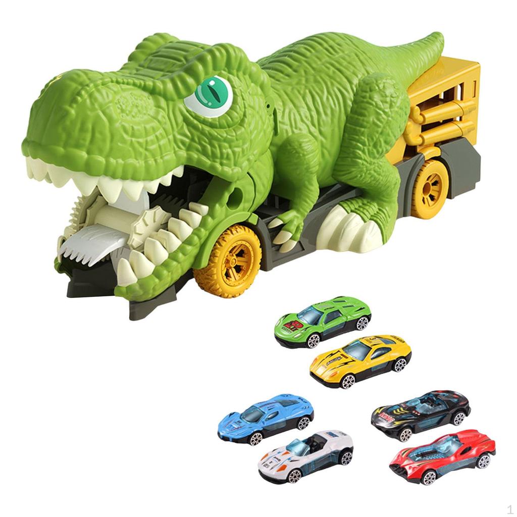 Dino Hauler Truck Set with Miniature Cars
