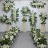 Mori Style Wedding Aisle Floral Set: Swag, Hanging Flowers & Lawn Decoration