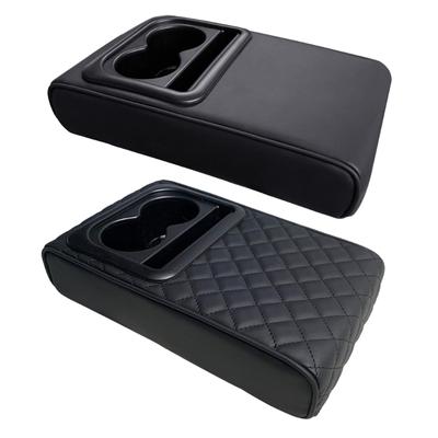 Univerzální Box na loketní opěrku do auta Držák na nápoje Zvedací podložka Multifunkční designy Kryt boxu na loketní opěrku středové konzole Odolný