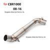 CBR1000 Stainless Steel Mid-Pipe for Motorcycle Exhaust Modification (2008-2016)