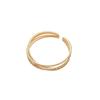 Elegant Diamond-Studded Geometric Multi-Layer Open Bangle - Luxurious French High-End Jewelry.