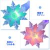 iplusmile 2-Piece Witch Stick Snowflake Magic Wand with Light-Up Lights, Perfect for Girls, Princess Parties, and Photo Props (Blue + Pink)