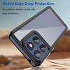 For Motorola Edge 60 5G Phone Case WANLONFENG XC Series TPU Acrylic Cover with Tempered Glass (Big Lens Hole)