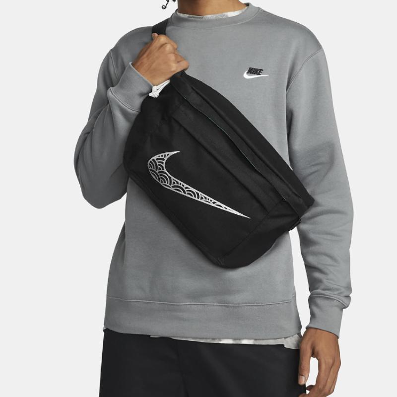 Nike Fabric Sling Bag Shoulder Bag Crossbody Bag Fanny Pack Regular Unisex Black Casual DQ3431-010